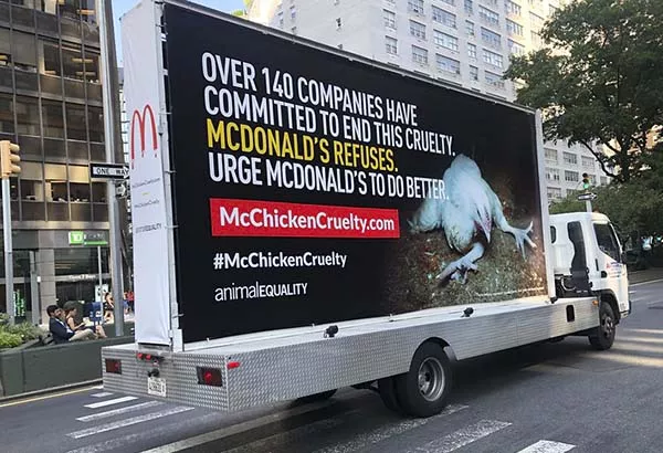 Kampagne mc chicken cruelty