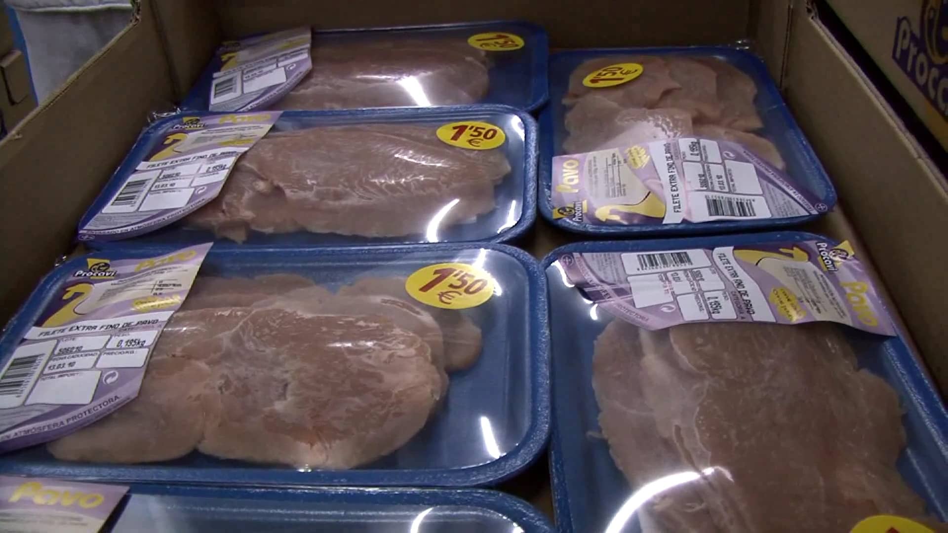 abgepacktes Putenfleisch