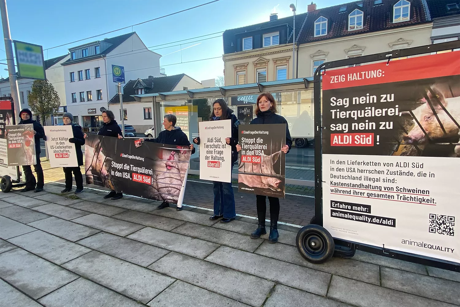 Protest gegen ALDI Süd