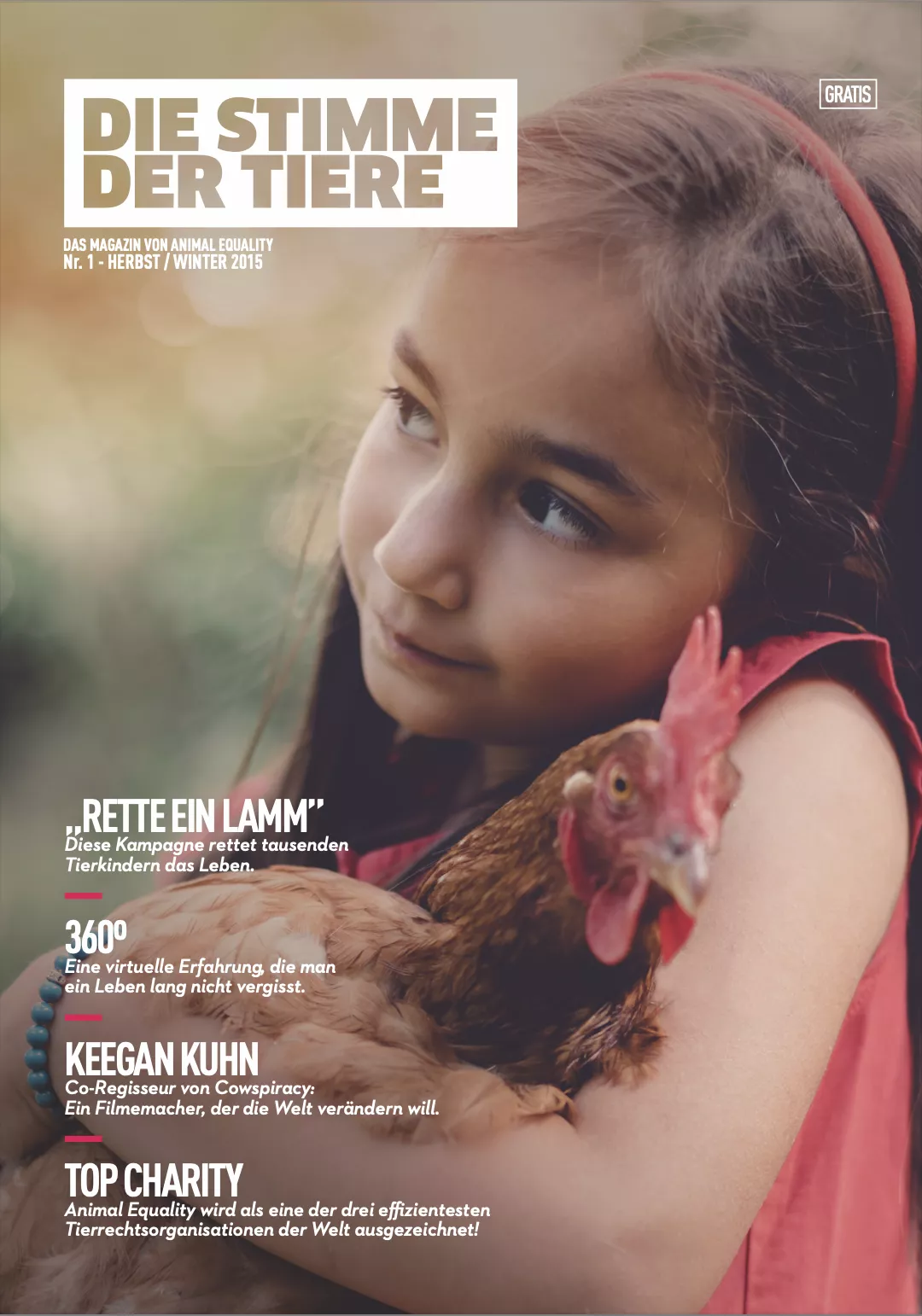 Die Stimme der Tiere - Das Magazin von Animal Equality Nr. 1 - 2015