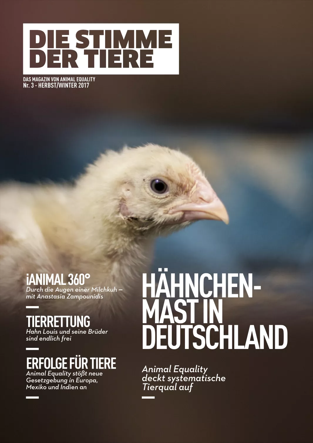 Die Stimme der Tiere - Das Magazin von Animal Equality Nr. 3 - 2017
