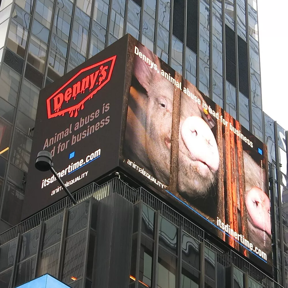 Reklametafel am Times Square.