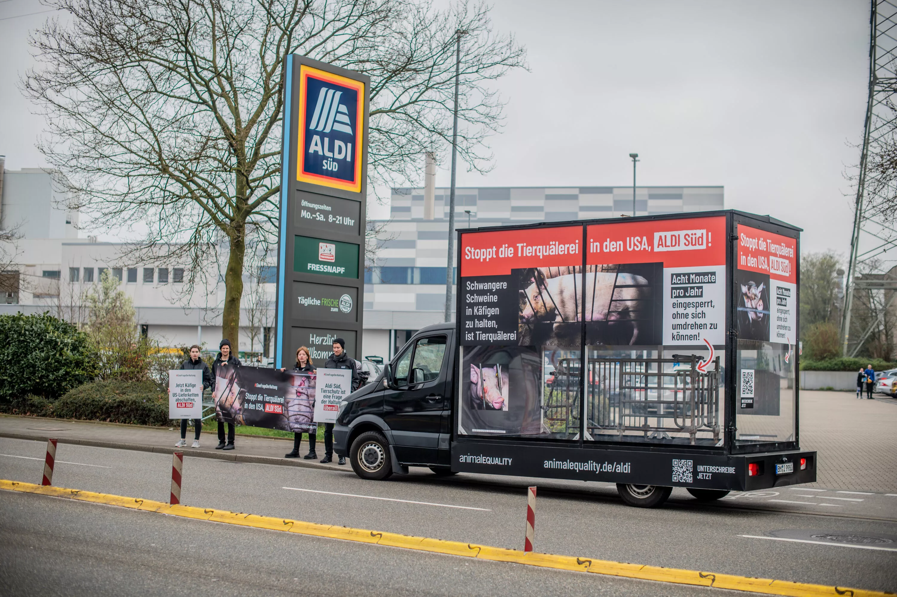 Roadshow gegen ALDI Süd in Mülheim an der Ruhr