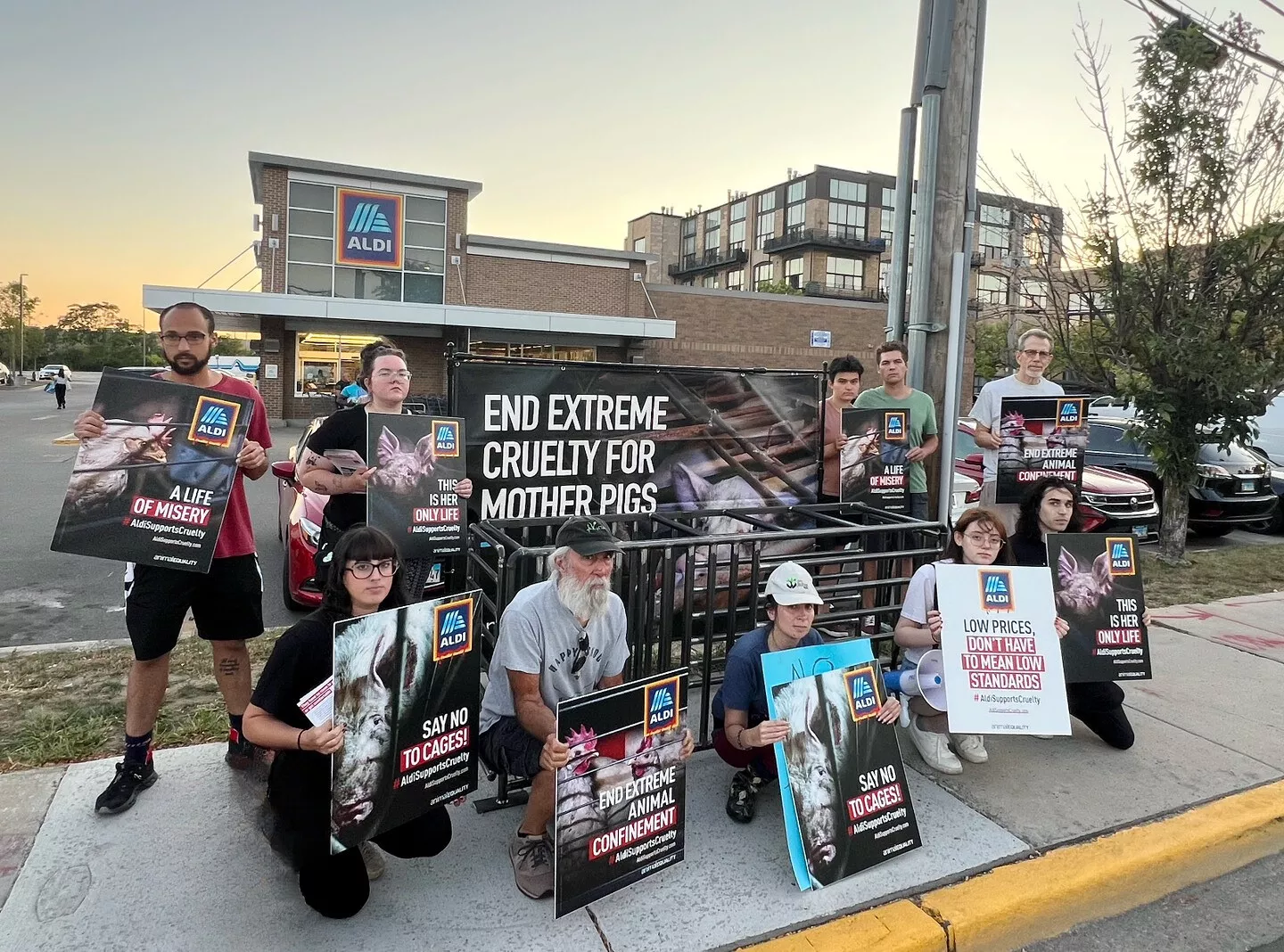 Protest gegen ALDI Süd in den USA