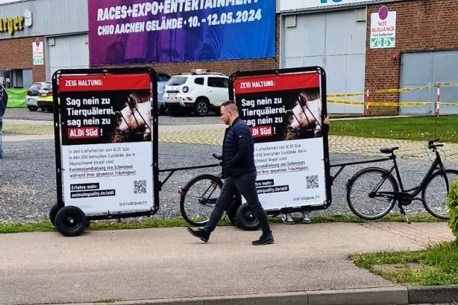 Protest gegen ALDI Süd