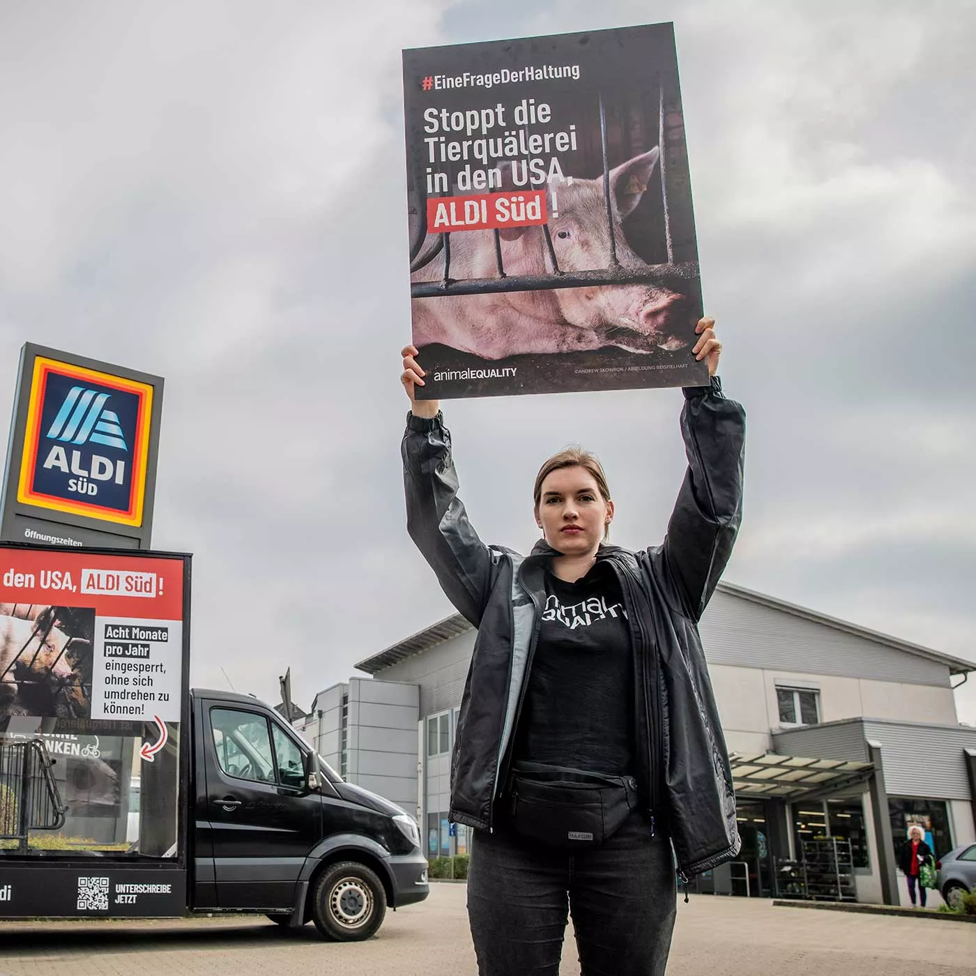 Protest gegen ALDI Süd