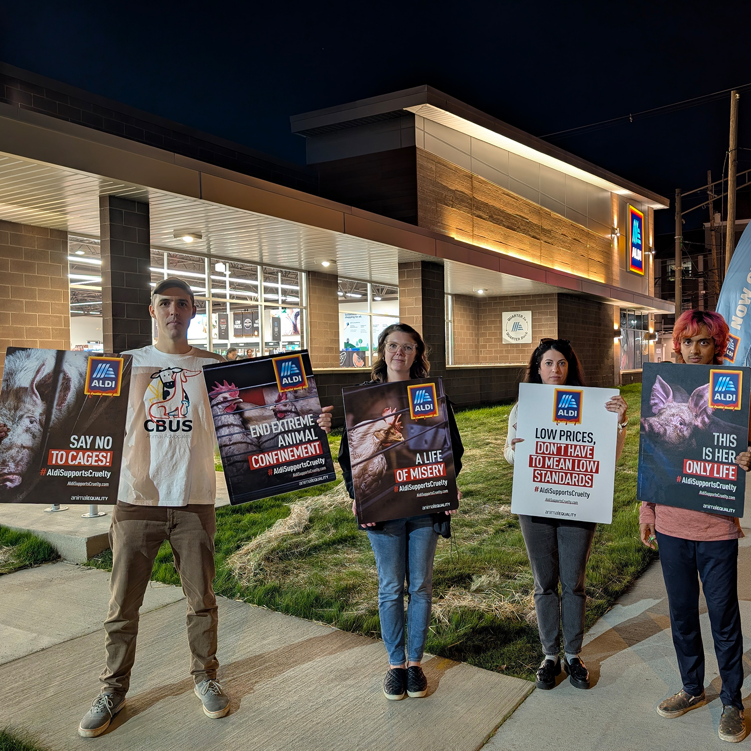 Proteste in den USA gegen ALDI Süd