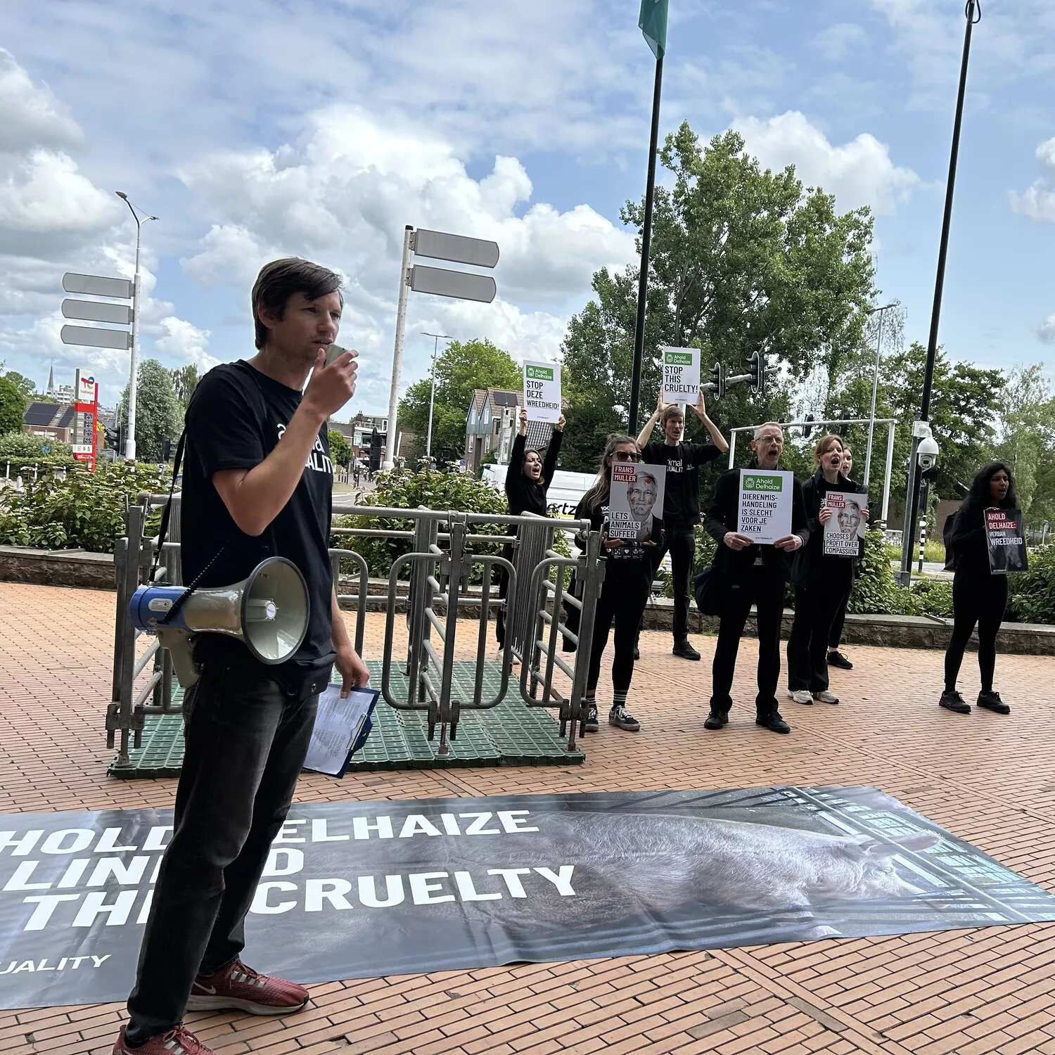 Protest gegen Ahold Delhaize