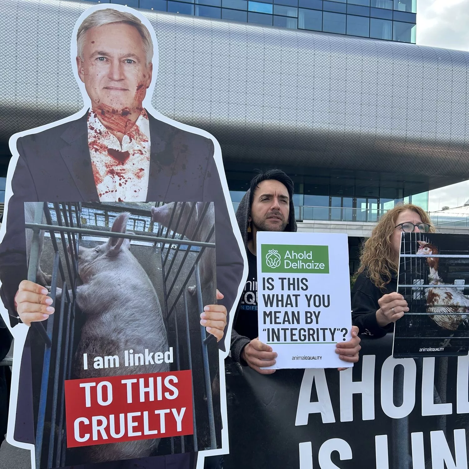 Protest gegen Ahold Delhaize