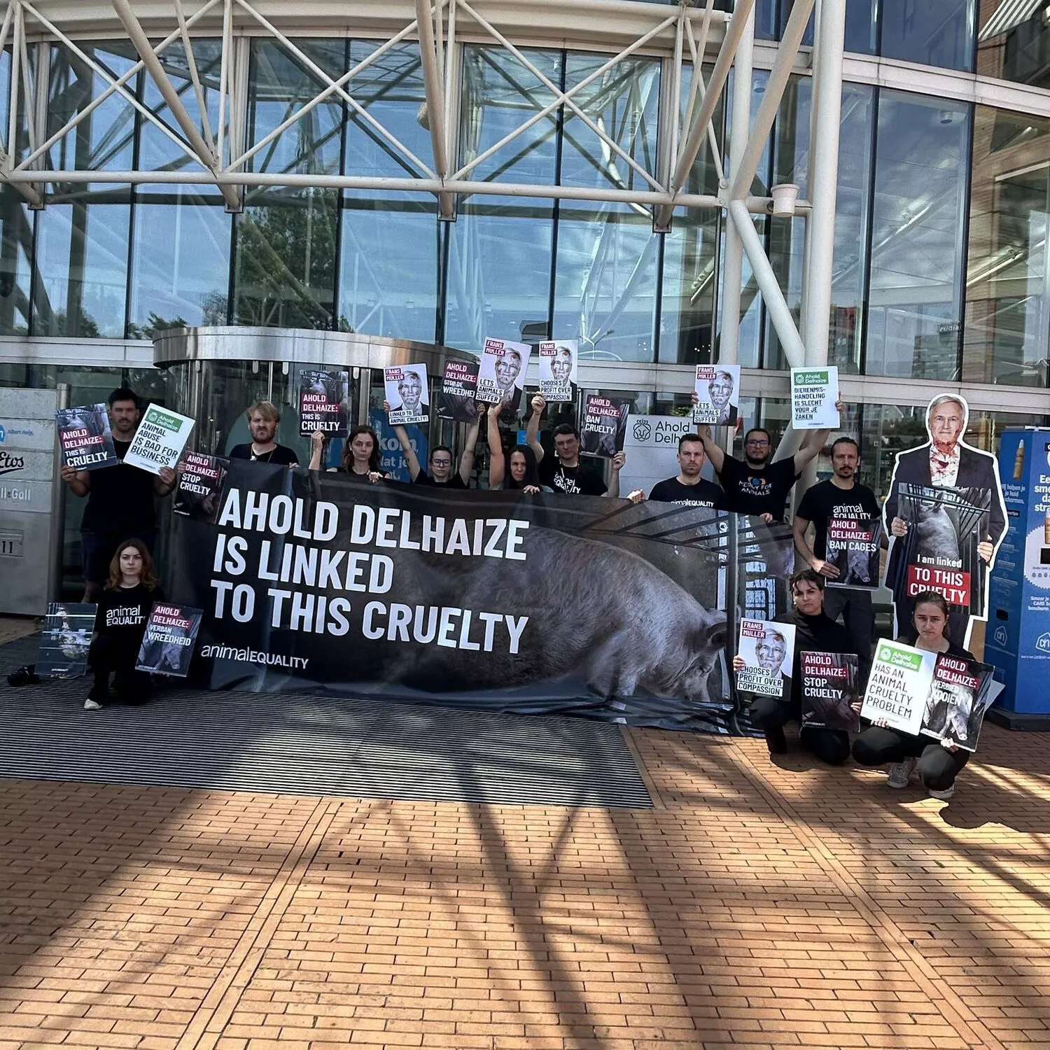 Protest gegen Ahold Delhaize