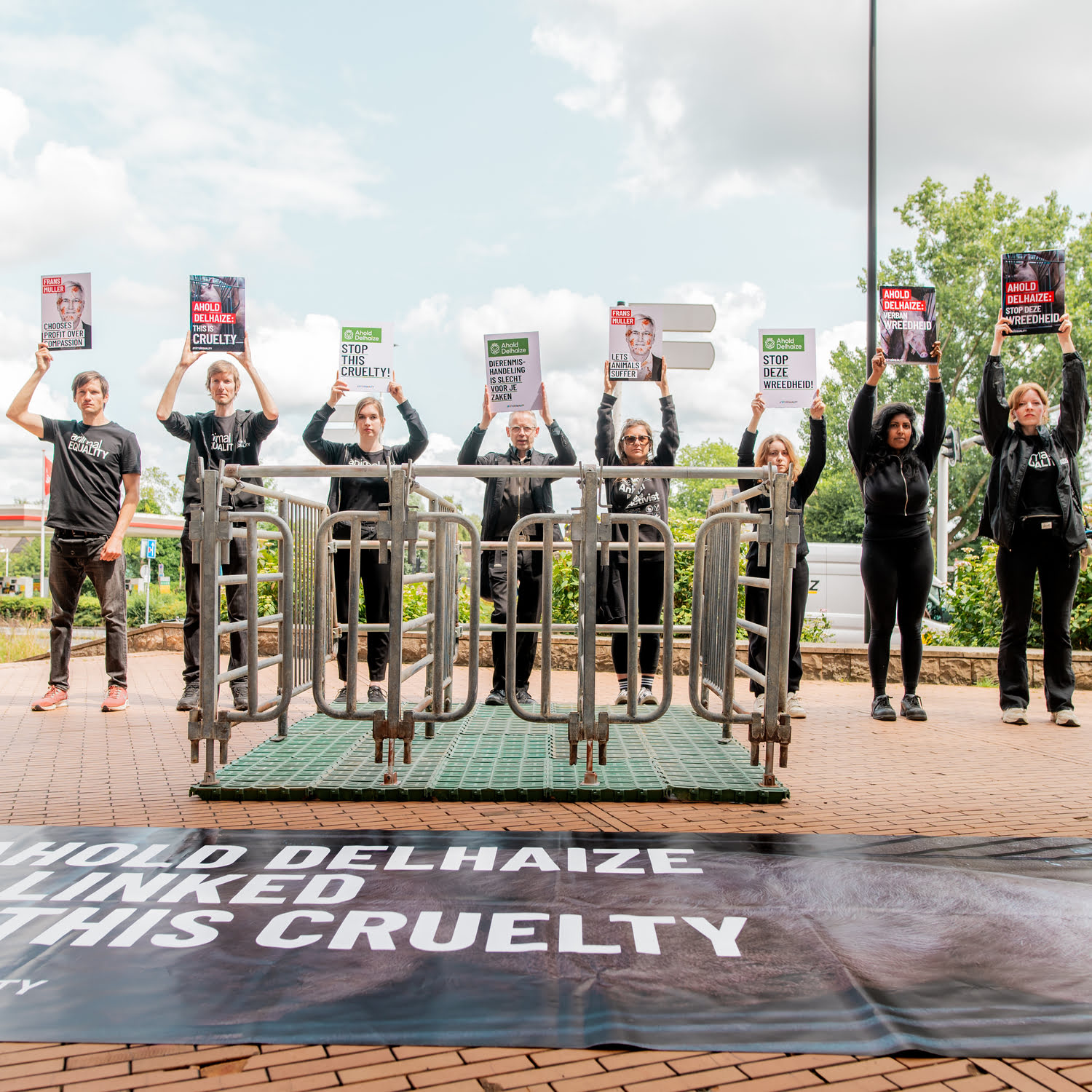 Protest gegen Ahold Delhaize