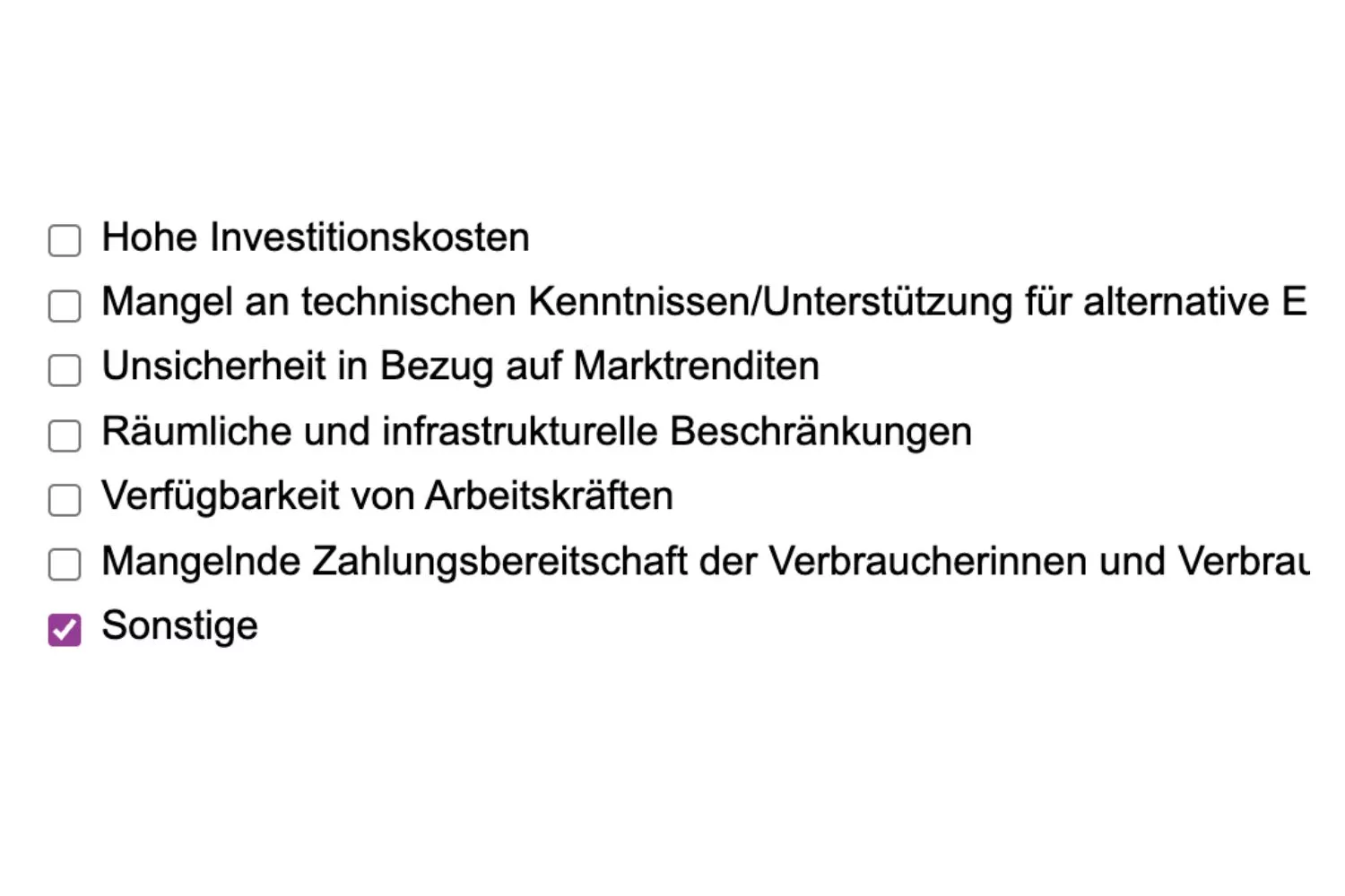 Öffentliche Konsultation der Europäischen Union, Antwort 41 von Animal Equality