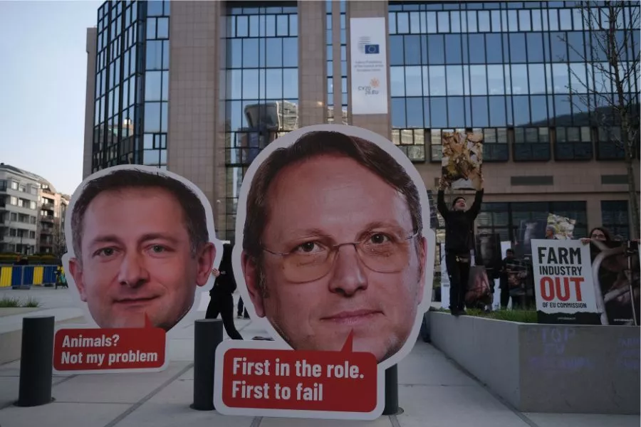 Proteste vor EU-Kommission