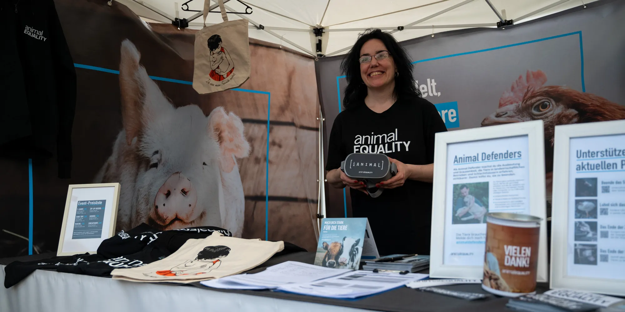 Animal Equality auf dem Veganen Sommerfest in Berlin