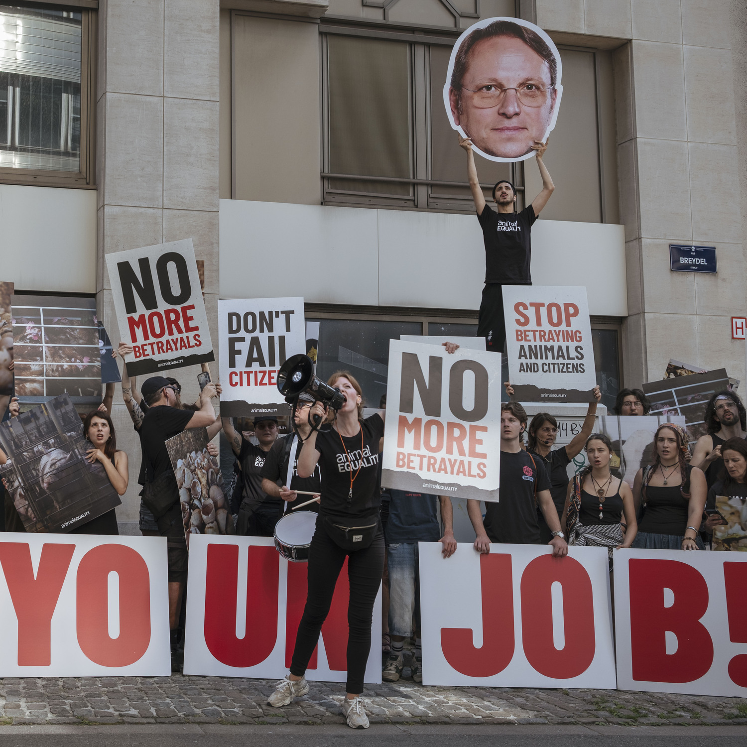 Protest in Brüssel