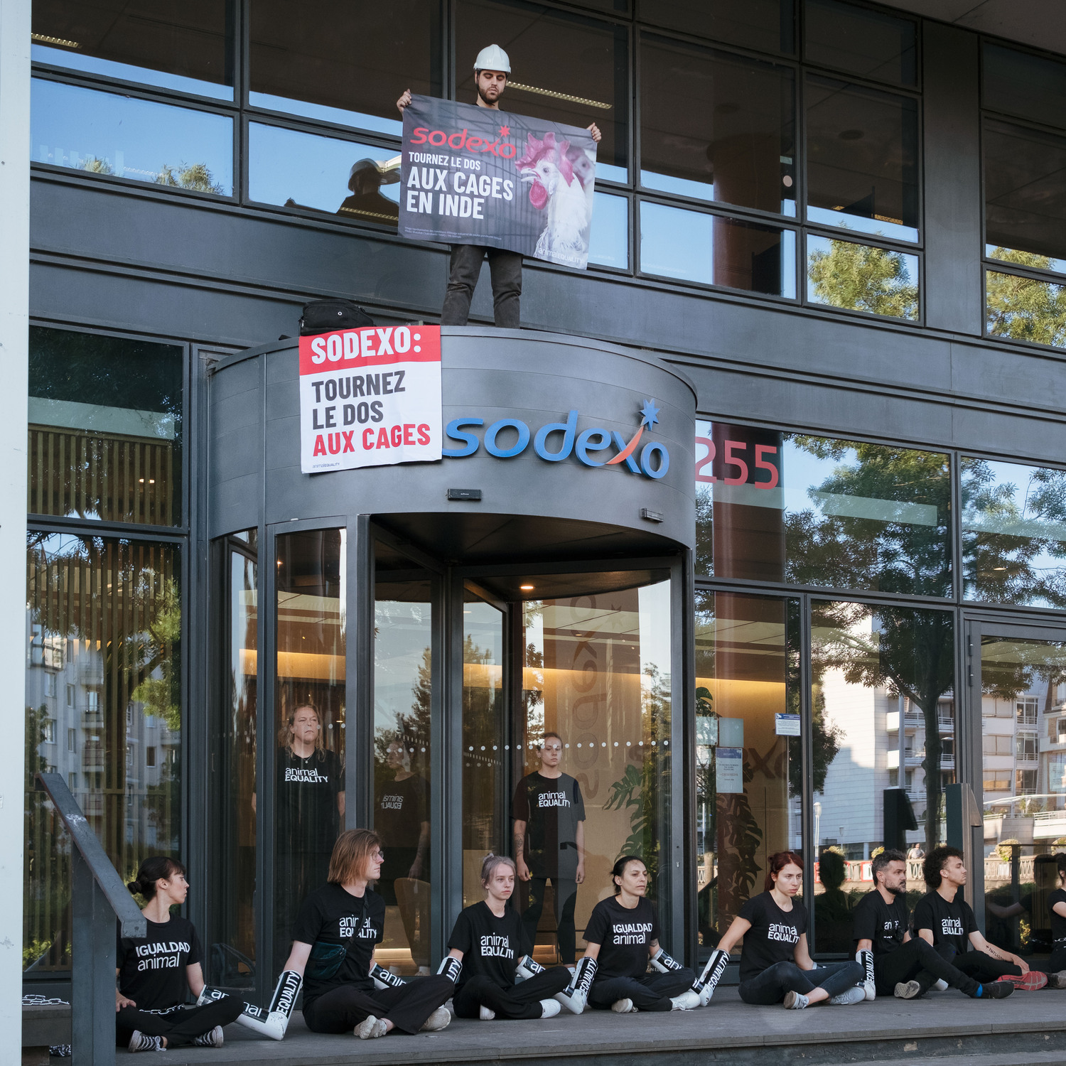 Protest bei Sodexo
