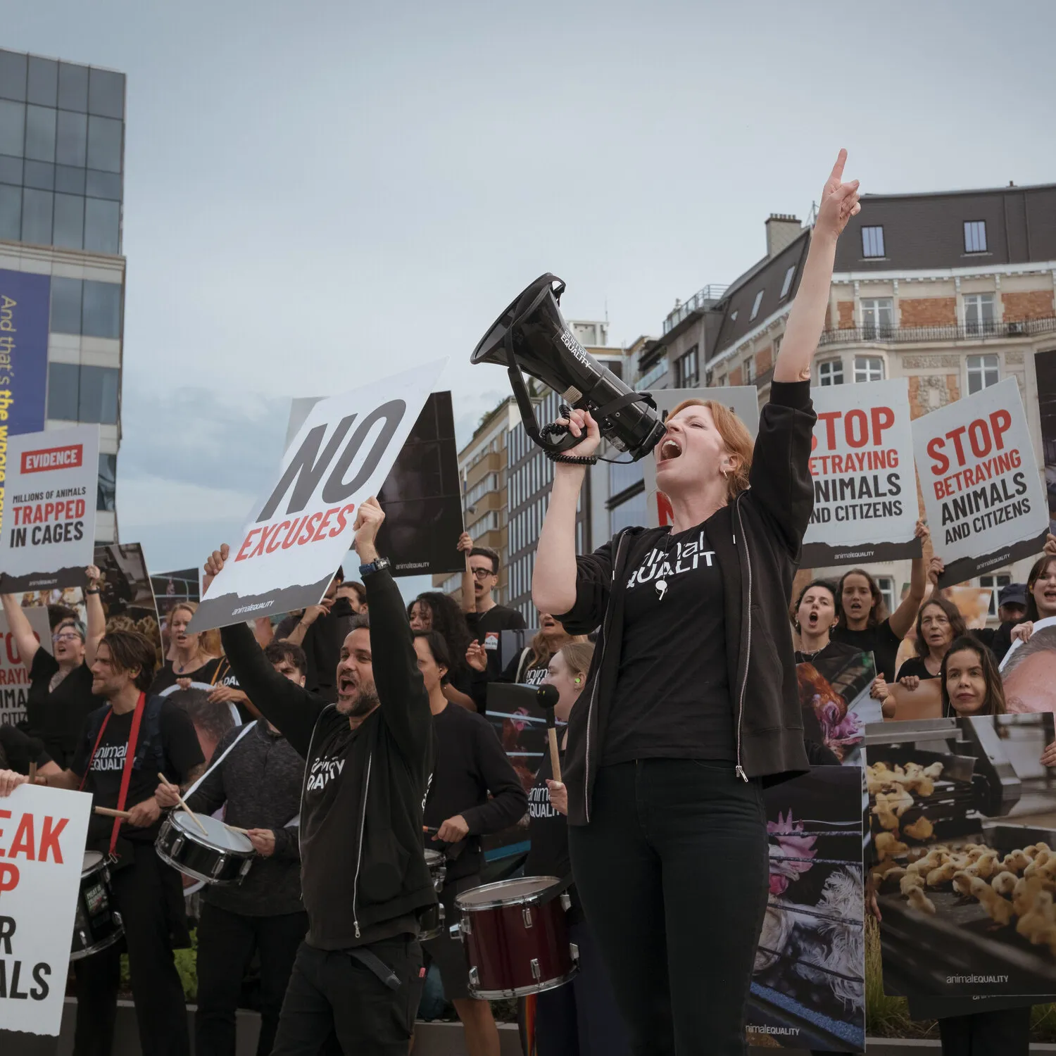 Protest in Brüssel